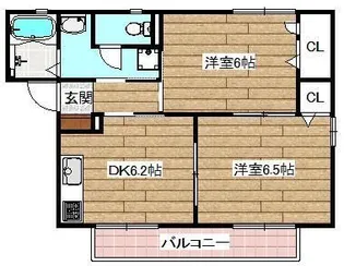 ディアス西真上C棟【1階】の間取り