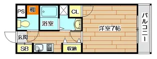 1Kの間取り画像