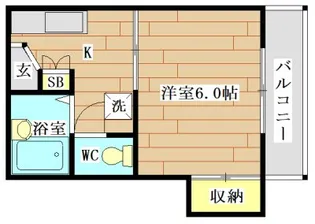 大阪府高槻市明田町【マンション】の間取り