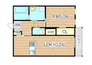 和光跡坂【1階】の間取り