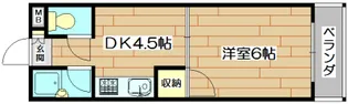 芥川ロイヤルマンション【3階】の間取り
