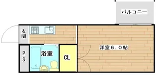 大阪府高槻市富田町5丁目【マンション】の間取り