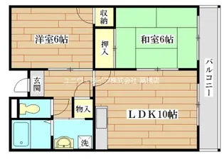 ひまわり公園マンション【1階】の間取り