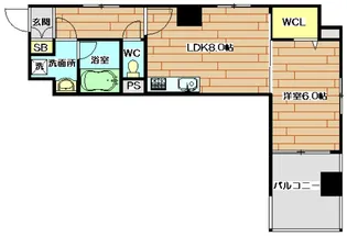 アダージオ【4階】の間取り