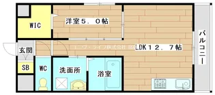 クリアコート城西【1階】の間取り