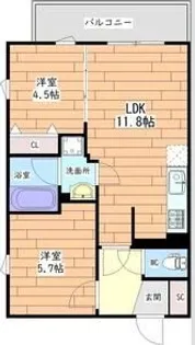 プレステージ14番館【2階】の間取り