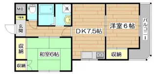 メゾン芥川【2階】の間取り