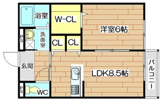 エクセラン別所【1階】の間取り