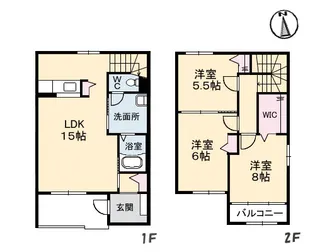クラビス A棟【103号室】の間取り