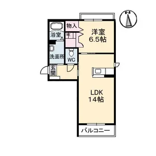 ベルアネスA棟【2階】の間取り