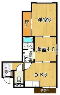 インパレス【1C号室】の間取り