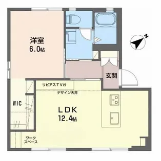 グランディールⅠC棟【1階】の間取り