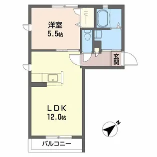 メロディハートB棟【2階】の間取り