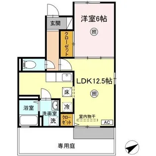 ブルーム米原A棟【101号室】の間取り