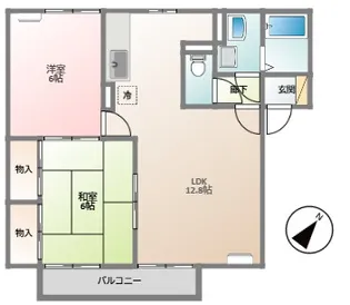 トスカーナ【201号室】の間取り