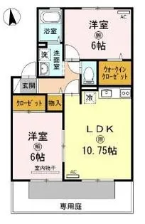 バームクーヘンC棟【103号室】の間取り