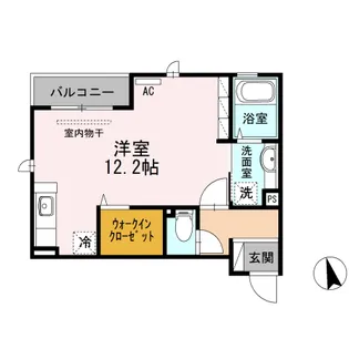 セジュールオッツT’【3階】の間取り