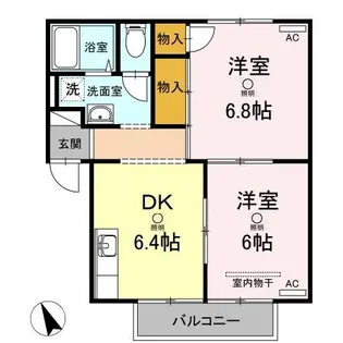 グッドワン【102号室】の間取り