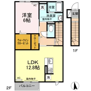 Space Second(スペース セカンド)【202号室】の間取り
