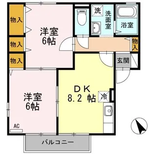 ナル・グランデUD棟【2階】の間取り