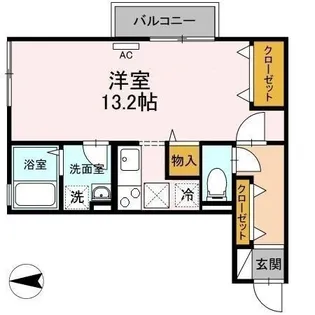 イーグルス・アイA棟【1階】の間取り