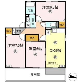 センチュリーヒル【1階】の間取り