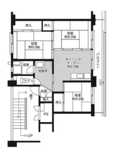 ビレッジハウス米子1号棟【106号室】の間取り