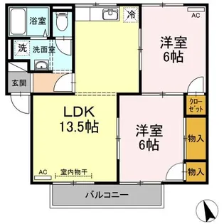 スティブル A棟【201号室】の間取り