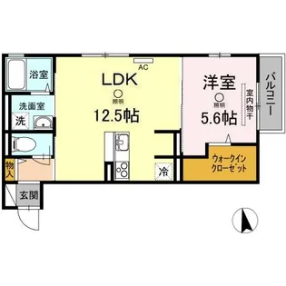 パルト ルミエール【2階】の間取り