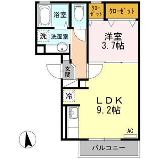 アズール・マムB【2階】の間取り