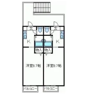 フィオーレ花園【102号室】の間取り