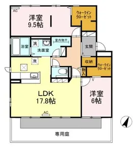 アルファーオッツ【1階】の間取り