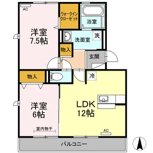 ヴィータフェリーチェ【209号室】の間取り