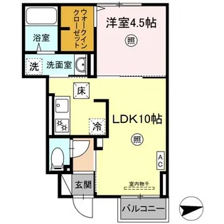D-roomパーシモン【1階】の間取り
