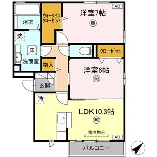ハイライズ【3階】の間取り
