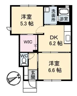 フェリーチェ A棟【1階】の間取り
