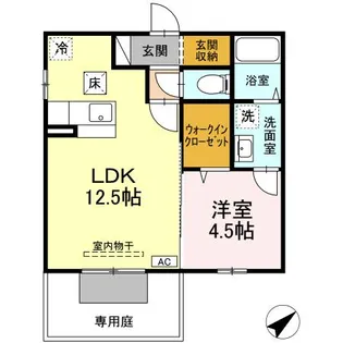 エスペランサ C棟【102号室】の間取り