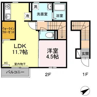Space Seven(スペースセブン)【2階】の間取り
