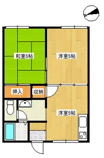 プレジール三柳【102号室】の間取り
