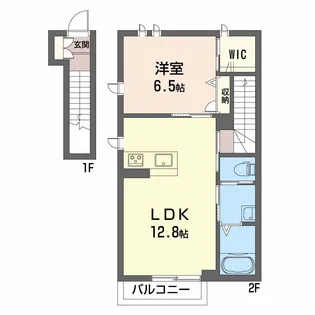 シャーメゾン東イースト【201号室】の間取り