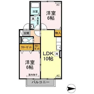 サニーヒルT【2階】の間取り