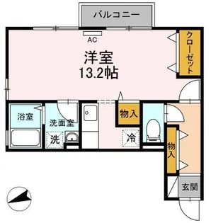 セジュールSFK B棟【202号室】の間取り