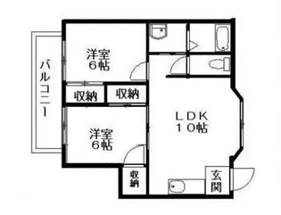 スカイホームA棟【202号室】の間取り