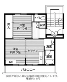 ビレッジハウス境港第三2号棟【304号室】の間取り