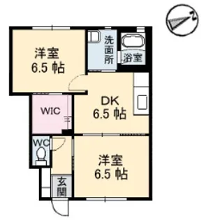グレイスA棟【1階】の間取り
