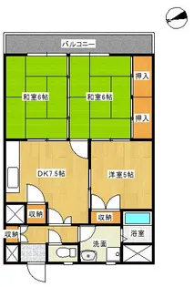 ホワイトキャッスル【406号室】の間取り