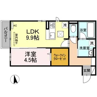 オクト【1階】の間取り