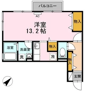 リバーポートユウ【2階】の間取り