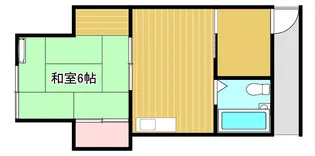 フローレンス勝田2号棟【8号室】の間取り