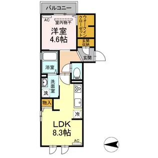 ROCKa(ロッカ)【2階】の間取り